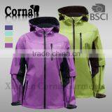 Newest Develop Lady 100% Polyester 2.5 Layer 3*3 Ripstop Waterproof Jacket thumbnail-6