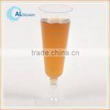 disposable plastic champagne drinking glass goblet