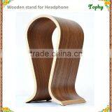 Wooden Headphone Display Stand For Headset Holder, High Quality Headset Display Holder Stand Wooden Headphone Stand thumbnail-3