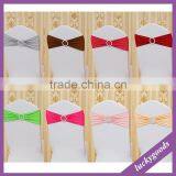 Cheap Wedding Decorative Elastic Chair Sash With Buckle thumbnail-1