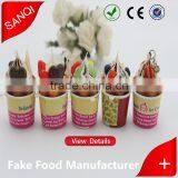 Mini Plastic Ice Cream Food Model in Arts and Crafts