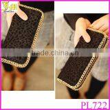 2014 Hot Fashion Women's Black Faux Leather Leopard Print Purse Clutch Bag Wallet New