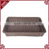 Supermarket Rectangular Woven Storage Basket for Fruit Display thumbnail-3