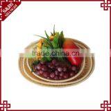 S&D Custom Size Mordern Design 100% Hand Woven Fruit Vegetable Basket Plastic Fruit Plate thumbnail-2