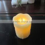 Flameless Led Candles Dripping Dancing Flame Flickering Flameless Real Wax Candles With Timer thumbnail-3