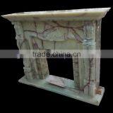 CUSTOM MADE MULTI GREEN ONYX FIREPLACES thumbnail-2