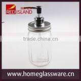 Mason Jar Soap/Lotion Dispenser - Your Choice of Jar Color and Pump Style thumbnail-1