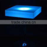 LED Remote Tall Square Coffee Table/ Hot Sell LED Rechargeable Coffee Table/LED Outdoor Lawn Square Table thumbnail-3
