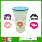 Sexy Lip Shape Silicone Wine Glass Marker Silicone Wine Glass Marker Silicone Drink Marker thumbnail-1