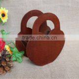 Wine Red Color Decorative Small Hanging Wooden Key Boxes With Handle thumbnail-2