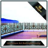 Modern Decorative Brass Finish Integral Balcony Aluminum Deck Railing thumbnail-1