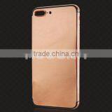New Gold/rose Gold/platinum Back Cover for IPhone 7 Plus Mirror Gold Housing thumbnail-6