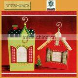 Antique Wooden Christmas Decorations House for Cars thumbnail-5