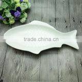 Durable Hotel Used Fish Dish Cheap Wholesale Ceramic White Dinner Plate thumbnail-2