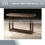 Rectangle Travertine Marble Top Coffee Table thumbnail-5