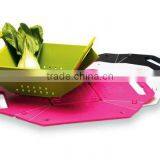 2016 Hot Sales PP Plastic Colorful Foldable Household Colander thumbnail-4