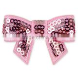 baby girl fashion hair accessories light pink sequin hair clip bow for girls