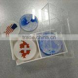 2017 China Factory Custom Acrylic Tea Cup Coaster/coffee Cup Coaster thumbnail-4