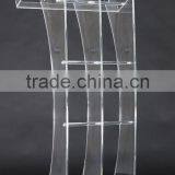 Factory Wholesale Acrylic Cheap Clear Church Podium Pulpit thumbnail-3