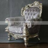 Silver Leaf European Style Classical Sofa thumbnail-1
