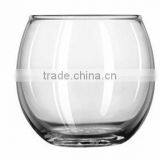 Round Clear Glass Candle Holder thumbnail-1