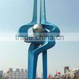 Grande Sculpture Polished Stainless Steel Outdoor Abstract Sculpture thumbnail-4