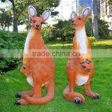 Resin Outdoor Animal Statues Fiberglass Kangaroo Sculpture for Sale thumbnail-2