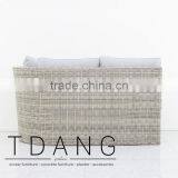 Dreux Left Hand Wicker Bench - Outdoor Patio Furniture - Vietnam Wicker Furniture thumbnail-5