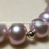 8-9mm Purple Round Freshwater Pearl Bracelet Gift thumbnail-3