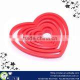 6pcs Heart Shape Plastic Cookie Cutter Set,Cookie Mould Set,Biscuit Cutter CK-CM0537 thumbnail-1