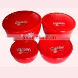 Four-piece Food Grade Bi-Color Plastic Microwave Bowl With Lid thumbnail-3