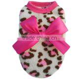 Pink Color Pet Dog Puppy Cat Winter Leopard Clothes Cute T-Shirt Soft Warm Coat Hot Selling thumbnail-2