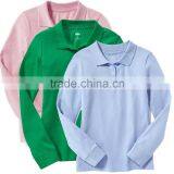 Mulit-color School Pique Uniform Polo Shirts Design With Pictutures Kids Wear HSs5251 thumbnail-1