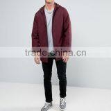 2017 Xinlan Manufacturer High Quality New Design Autumn Durable 100% Cotton Burgundy Running Casual Men Jacket thumbnail-4