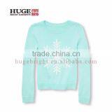 Long Sleeve Embellished Graphic Girls Pullover Sweater thumbnail-1