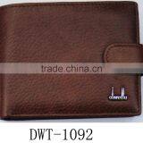 Fashion Coffee Cowhide Skin Real Leather Purse Wallet Men thumbnail-3