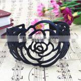 Preety Black Rose Hollow Jewelry Bangles for Girls thumbnail-6
