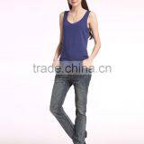 Plain Cotton Comfortable Women Tank Tops Wholesale thumbnail-3