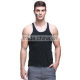 Stretch Comfortable Black Plain Sport Tank Tops