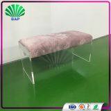 Romantic Acrylic Pink Sofa Restaurant Sofa Bench Waiting Room Bench thumbnail-2