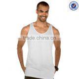 Blank White Gym Tanktops for Mens Plain Cotton Male Gym Tanktops thumbnail-1