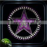 Fashion Two Smile Stars Heat Hot Fix Rhinestone Transfer Motif thumbnail-3