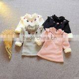 Cotton and Cashmere Coat Girls Lace Collars Agaric Children Coat thumbnail-1