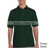 Men's Blank Short Sleeve Cotton Polo Shirts thumbnail-2