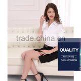 Women's White Short Sleeve Shirt of Good Guality (DSHL096) thumbnail-5