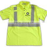 IS09001/BSCI Factory Safety Reflective Work Shirt 100% Cotton Life Polo t Shirt thumbnail-4