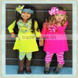 Girl Clothes Designing Pictures Sister Red and Yellow Fall Outfit Import US thumbnail-1