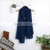 New Fashion Custom Viscose Lace Trimming Hijab Scarf thumbnail-4