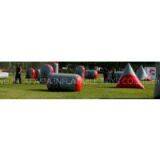 0.45mm, 0.55mm, 0.6mm, 0.9mm High Strength Weave String Structure Inflatable Paint Bunker thumbnail-1