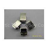 10/100MHZ Tab Down RJ45 Single Port Receiver Filter With Led and W/o EMI Fingers thumbnail-1